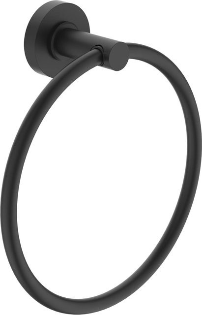 Ideal Standard Handtuchring IOM in Silk Black matt, Wandmontage, Durchmesser: 15,9 cm - Bild 1