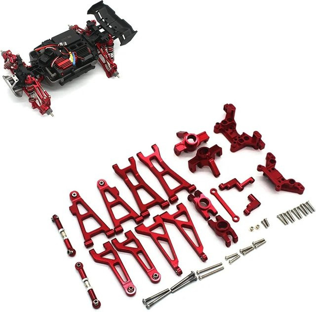 Mjx Suspension Arm Cup Set, Aluminiumlegierung, Metall, Rot, Zubehör - Bild 1