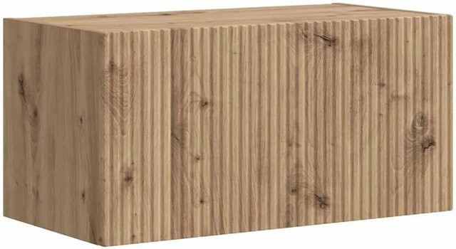 vidaXL TV-Wandschrank Eiche Modern mit Türen und Regalfach, B/T/H: 60 x 31 x 29,5 cm, Braun - Bild 1