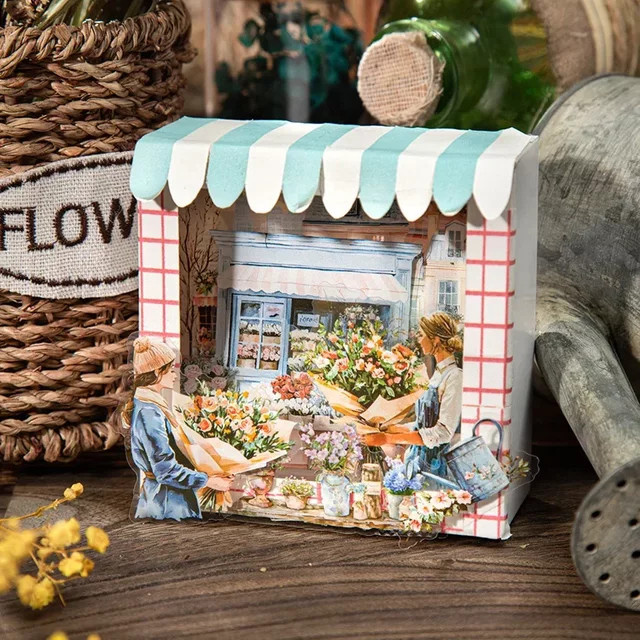YCDBTH Aufkleber-Set mit 15 Träumer-Charakteren und Blumenblättern in Multicolour, Bastelmaterial für Sammelalben, Größe: 14,6 x 9,0 cm - Bild 1