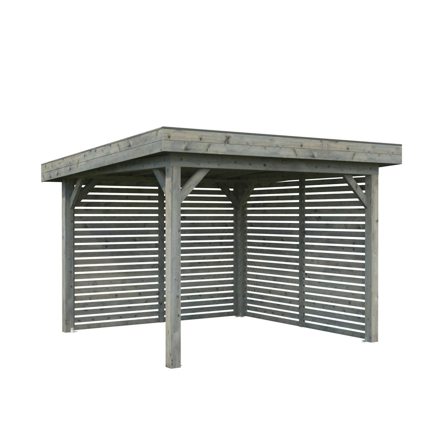 Palmako Pavillon Lenna Set 302 aus Fichtenholz in Grau, Pultdach, B/T/H: 300 x 300 x 245 cm - Bild 2