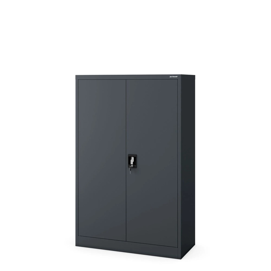 JAN NOWAK Büroschrank KEVIN Aktenschrank aus Stahl in Anthrazit, B/H/T: 90 x 140 x 40 cm - Bild 2