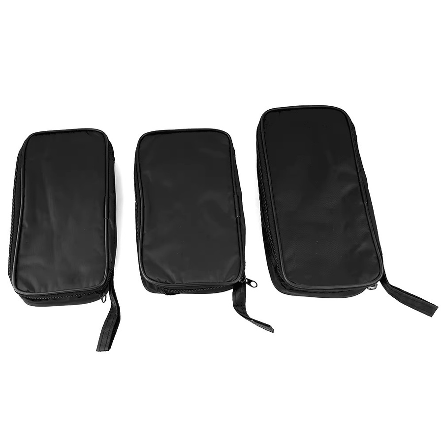 VIBRATITE Multimeter-Stofftasche aus schwarzem Canvas, wasserdichte und stoßfeste Aufbewahrungstasche für Digitalmultimeter und Elektrowerkzeuge - Bild 1