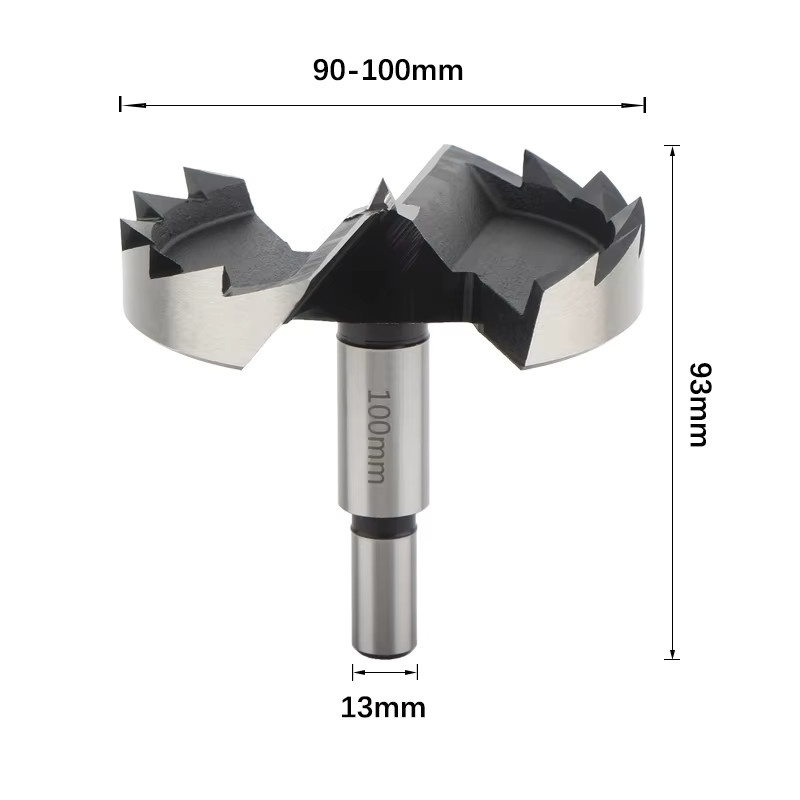 CHINNCC Forstnerbohrer für Holz und Kunststoff, Durchmesser: 6 mm, Länge: 100 mm, selbstzentrierendes Bohrwerkzeug - Bild 2
