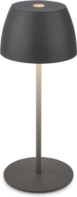 Brilo LED-Akku-Tischleuchte Serina Mini in Anthrazit, dimmbar mit Touch-Funktion, Höhe: 20 cm, Durchmesser: 8 cm - Bild 1