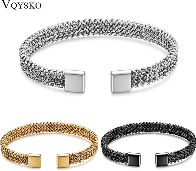 Vqysko Armband, Edelstahl, 8mm, Unisex - Bild 1