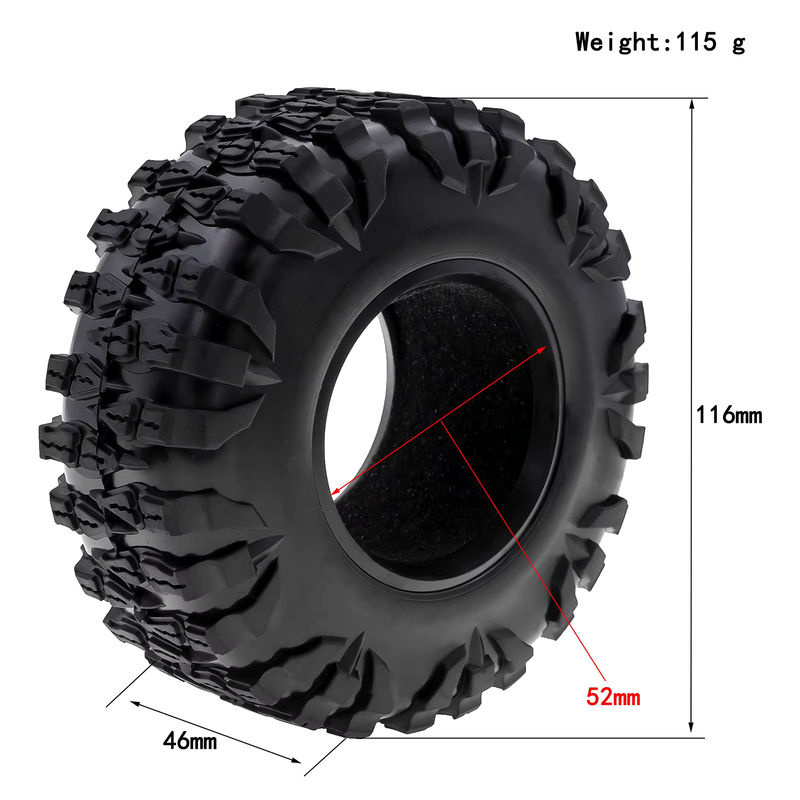 RS Axial Gummi-Schlammreifen 120*46MM für 1:10 RC Rock Crawler - Bild 2