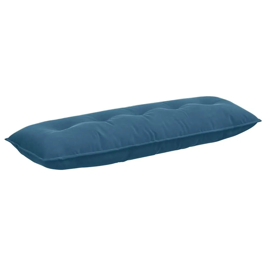 vidaXL Rückenkissen aus Cordstoff in Blau, Breite: 140 cm, Höhe: 50 cm - Bild 2