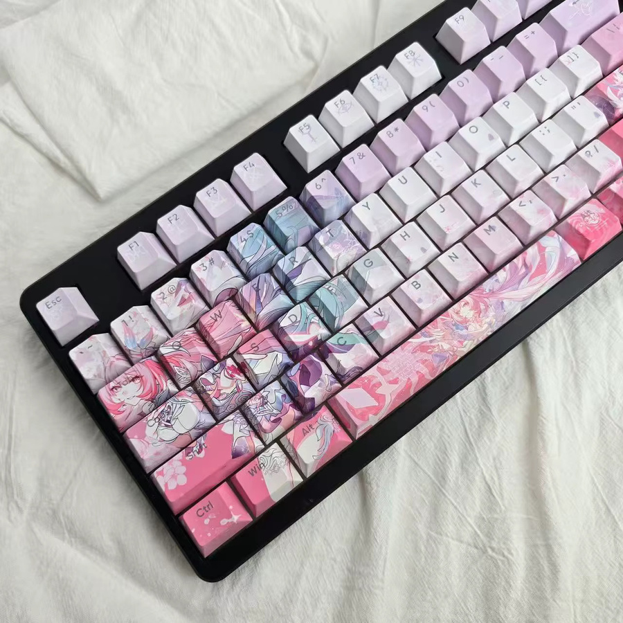 Honkai: Star Rail Cyrene Anime Tastenkappen für mechanische Tastaturen aus PBT in Multicolour - Bild 2