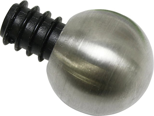 Gardinia Endstück New York Kugel für Ø 12 mm aus Edelstahl in Silber - Bild 1