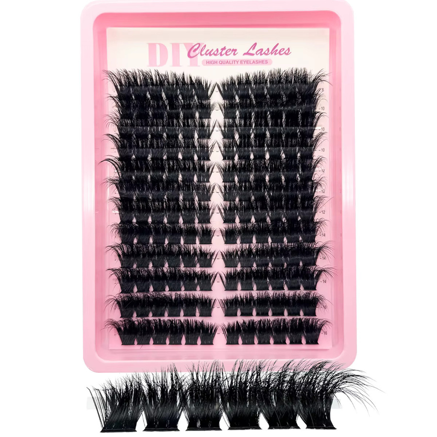 AMSDCN Wimpernbündel, Black, Unisex - Bild 2