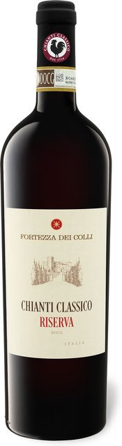 Fortezza dei Colli Chianti Classico Riserva DOCG Sangiovese trocken 2019 Rotwein 0,75 l - Bild 1