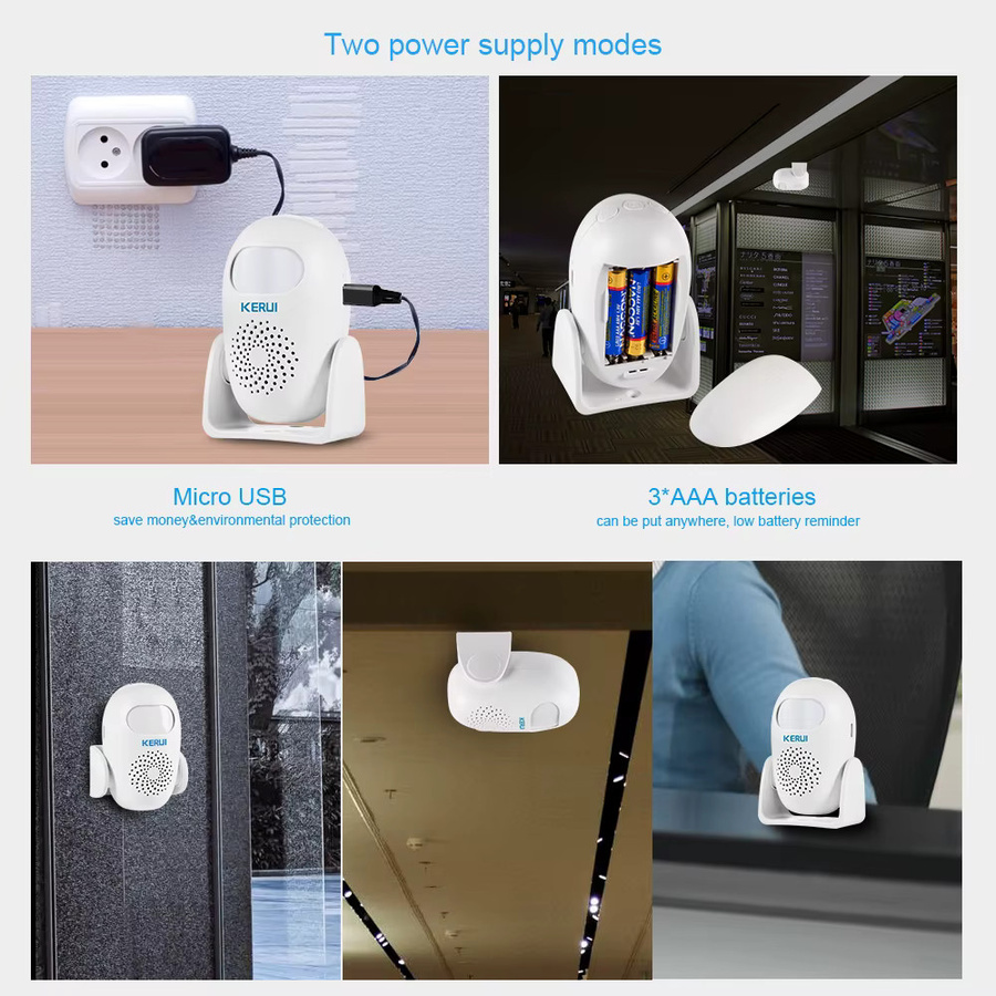 KERUI Smart M120 PIR Infrarot Bewegungsmelder und Anti-Diebstahl Alarm in Weiß - Bild 4