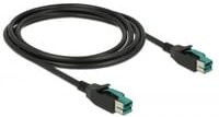 Delock PoweredUSB 12V USB-C Kabel in Schwarz - Bild 1