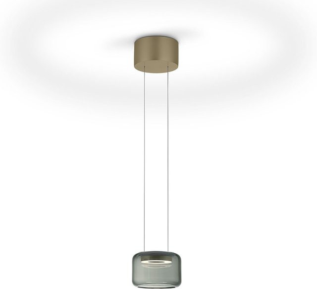 Knapstein Sidra-1 LED-Pendelleuchte in Bronze mit Glas und höhenverstellbarem Design - Bild 1