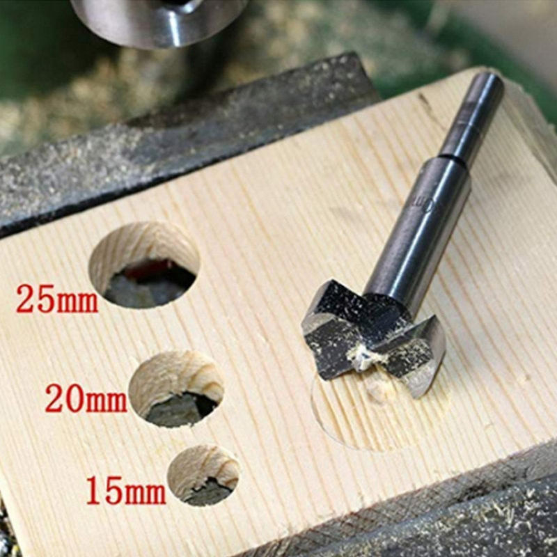 Fishine Forstnerbohrer Set 5-teilig mit Carbide-Spitze in Multicolour, Durchmesser: 15 mm, 20 mm, 25 mm und 30 mm und 35 mm - Bild 3
