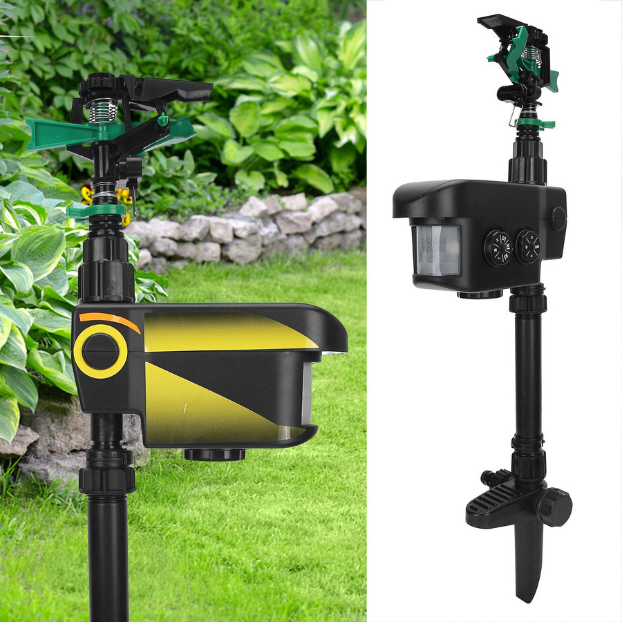 GoolRC Solar Garten Sprinkler mit Sensor und Timing zur Vogelabwehr und Bewässerung, wasserdicht - Bild 3