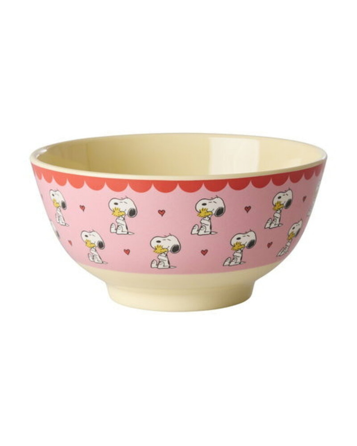 Rice Schüssel mit Snoopy Print in Pink aus Melamin - Bild 1