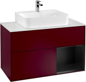 V&B Waschtischunterschrank Finion 100 in Blau lackiert, B/T/H: 100 x 50,1 x 50,1 cm - Bild 1