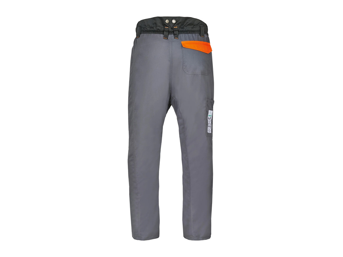 Parkside Performance Herren Schnittschutzhose aus Poly-Cotton in Grau und Orange mit Holstertaschen nach EN ISO 11393-2:2019 - Bild 2