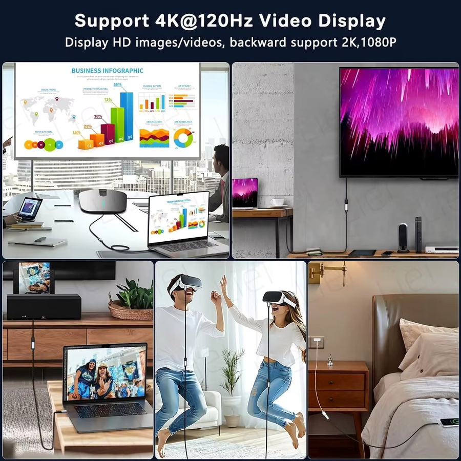 LIEI USB-C Verlängerungskabel 20Gbps 240W USB 3.2 in Schwarz für 4K@120Hz Videoübertragung mit Stecker auf Buchse für MacBook, iPhone, PlayStation und Nintendo Switch - Bild 4