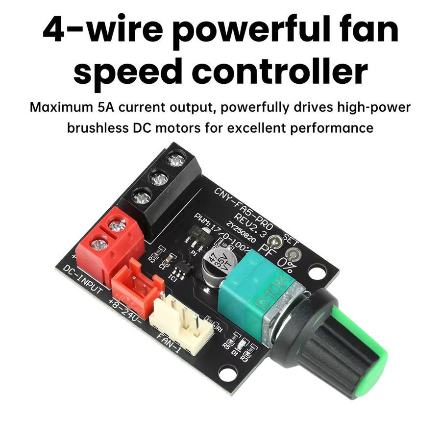 diymore PWM DC Motor Drehzahlregler Spannungsregler 8-24V 5A mit LED Dimmer - Bild 2