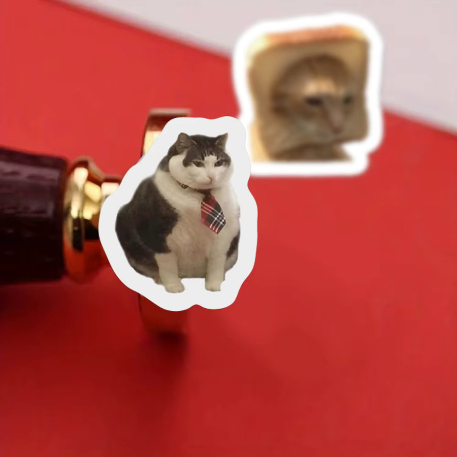 Rspctou Lustige Katzen Meme Cartoon Aufkleber, 500 Teile - Bild 3