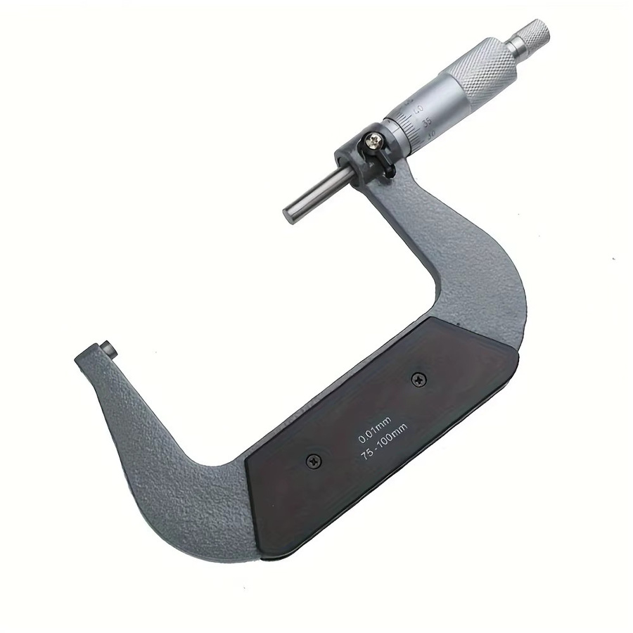 ETOPOO Außenmikrometer-Set Mechanische Messwerkzeuge in Silber mit verschiedenen Messbereichen von 0-25mm bis 75-100mm - Bild 3