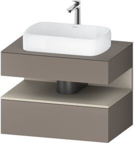 Duravit Waschtischunterschrank Qatego in Lackoptik mit einer Schublade, B/T/H: 80 x 55 x 60 cm - Bild 1