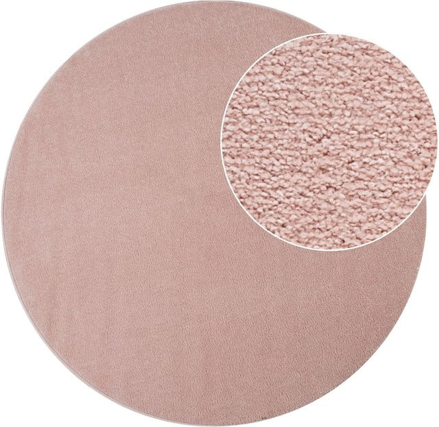 Runder Teppich Portivo in Pink, Durchmesser: 160 cm - Bild 1