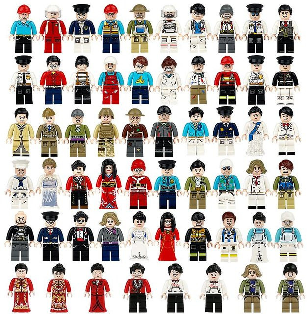LP GO Beruf Mini Figuren Modell Bausteine Zubehör, 60-teiliges Set, ab 3 Jahren - Bild 1