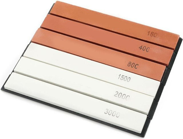 Skyfree 6er Set Küchenmesser-Schleifsteine ohne Fix-Winkel-System, professionelles Schärfgerät in Multicolour - Bild 1