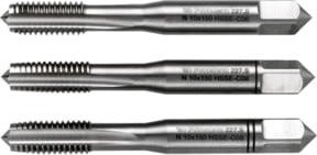 Facom Hochleistungsgewindebohrer M3 aus HSS-Cobalt, 3-teiliges Set, Silber - Bild 1