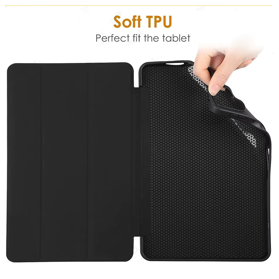 Xiaomi Folio Standhülle aus PU-Leder mit weicher Silikon-Rückenschale für Xiaomi Pad 6 Pro 11 und Xiaomi Pad 6 11'' 2023, ultradünn und faltbar, in Schwarz oder Grün - Bild 5