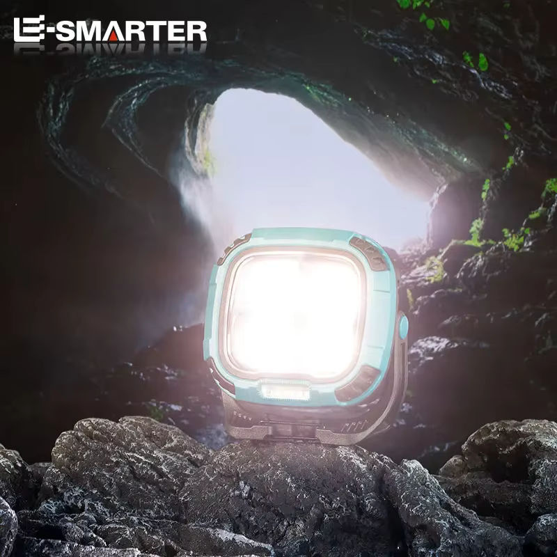ESMARTER LED Taschenlampe mit Haken und Magnet, wiederaufladbar, Schwarz, ideal für Camping, Wandern und Angeln mit Powerbank-Funktion - Bild 6