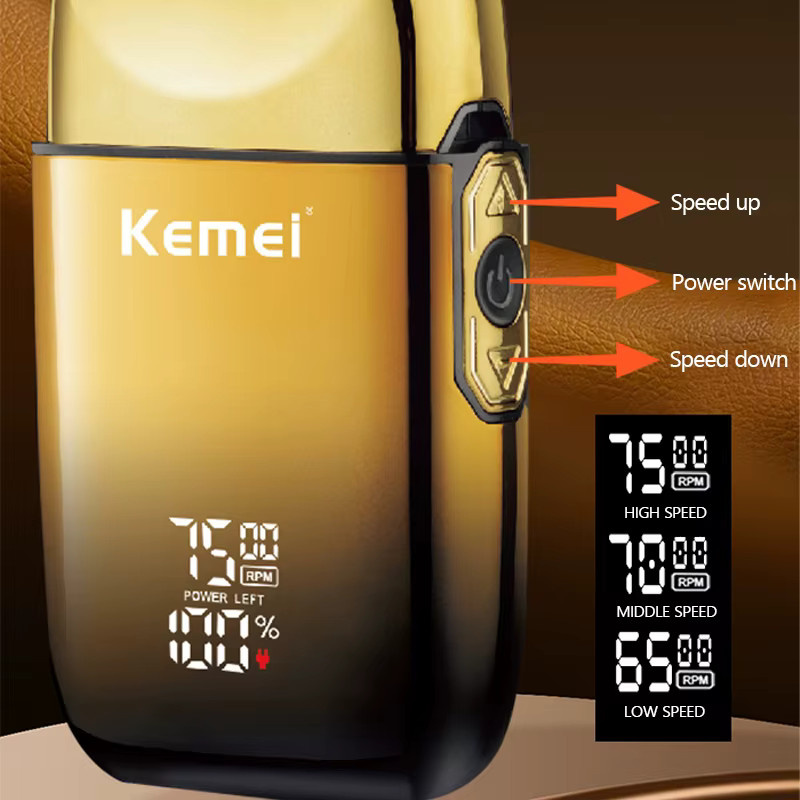 Kemei TX10 Elektrorasierer, Herren, Haar- und Bartschneider - Bild 2