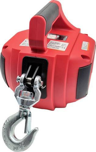 Berger & Schröter Seilwinde 31717 in Rot mit 225 kg Zugkraft für den Antrieb über Akkuschrauber - Bild 1