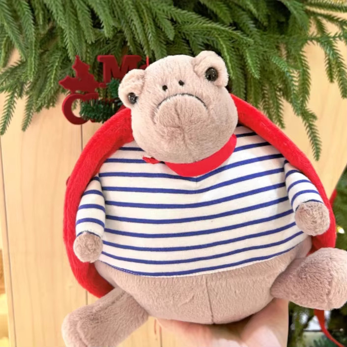 XUYUAN Timmy Schildkröte mit romantischem Outfit als Kawaii Deko für Schreibtisch und Wohnzimmer, Mehrfarbig - Bild 3