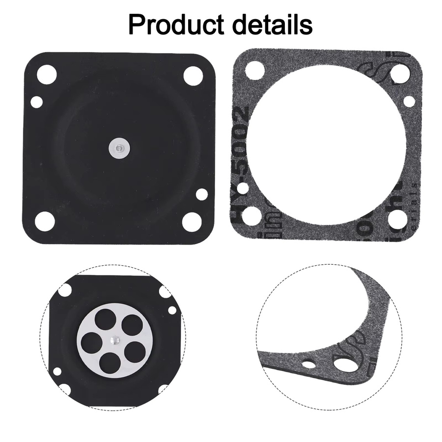 Vibratite Vergaser-Reparatursatz mit 33-Membran-Kit für Wacker WM80-Motoren, Farbe: Schwarz - Bild 3