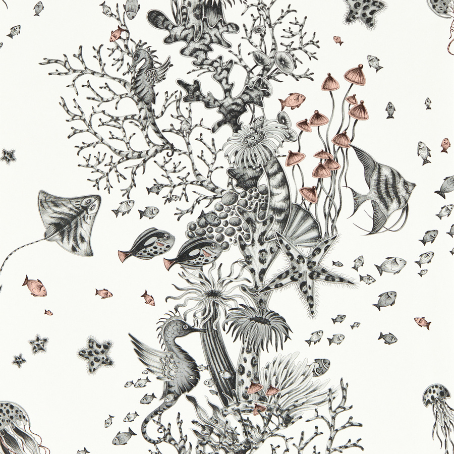 Clarke & Clarke Tapete Seaforest Mono mit floralem und maritimem Design in Multicolour als Vlies-Tapete - Bild 1