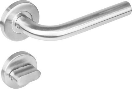 Intersteel Türdrücker in Edelstahl-Optik, Farbe Silber, Maße: Durchmesser 5,3 cm, Stift 8 mm - Bild 1