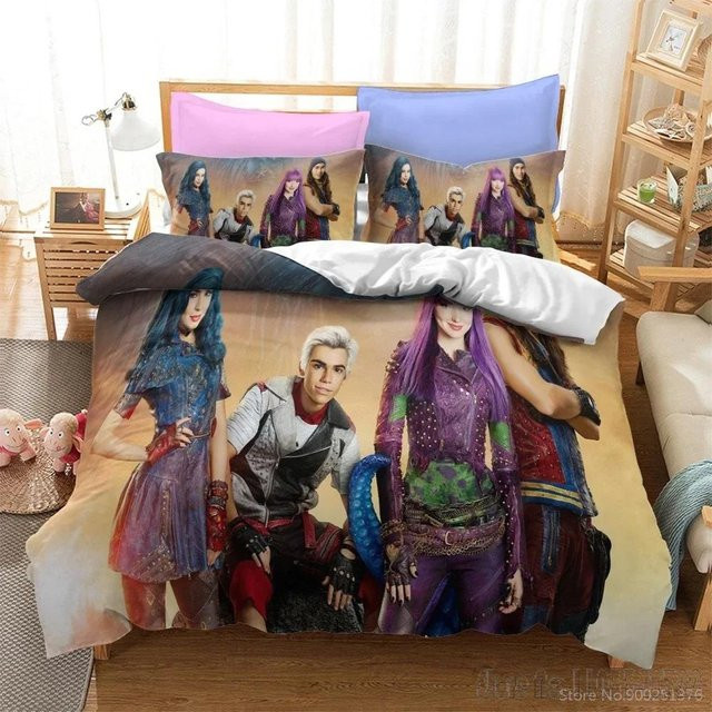Descendants 3 Bettwäsche-Set für Kinder mit Motiv-Druck, mehrfarbig, B/T: 200 x 200 cm - Bild 1