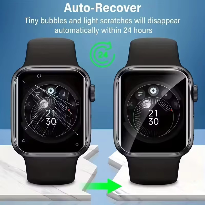 Apple Displayschutzfolie Hydrogel, transparent, Unisex - Bild 6