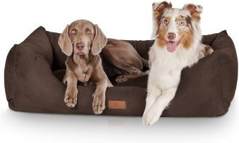 Knuffelwuff Hundebett Dreamline Velours Braun XXL B: 120 cm, T: 85 cm - Bild 3