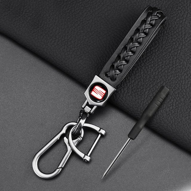 Schlüsselanhänger SEAT, geflochtenes Seil, Unisex - Bild 1