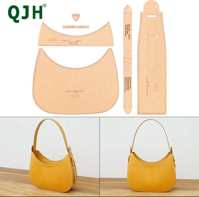 QJH DIY-Kraftpapier-Schablonen in Beige zum Gestalten von Papiermustern für Umhängetaschen und Handtaschen - Bild 1