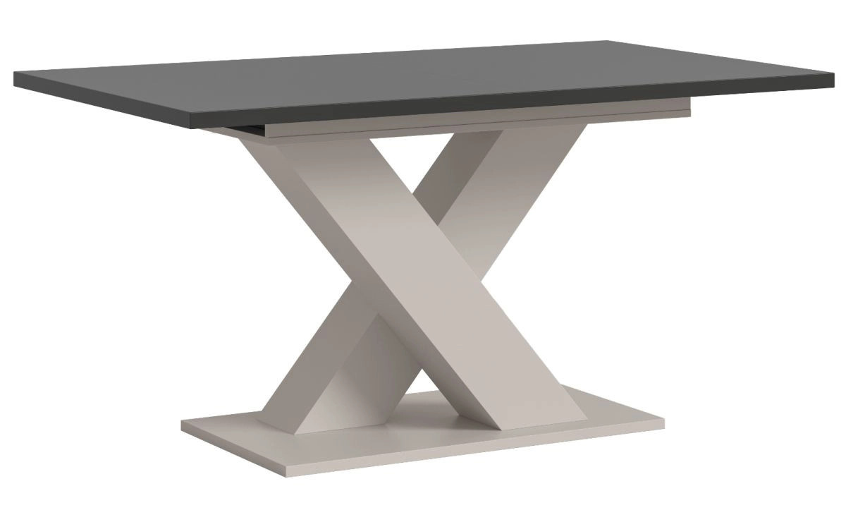 Ausziehbarer Esstisch Home-X von Inn.Furn in Grau und Sand, Rechteckig, B/T/H: 150-190 x 90 x 76 cm - Bild 4