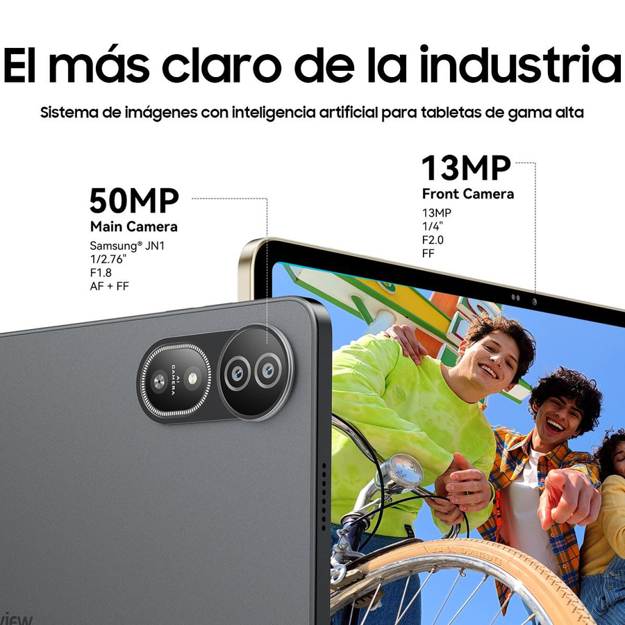 Blackview MEGA 12 5G Tablet mit 12,2 Zoll 120Hz Display, 12GB RAM, 256GB ROM, Android 16, Set mit Tastatur, Grau - Bild 4