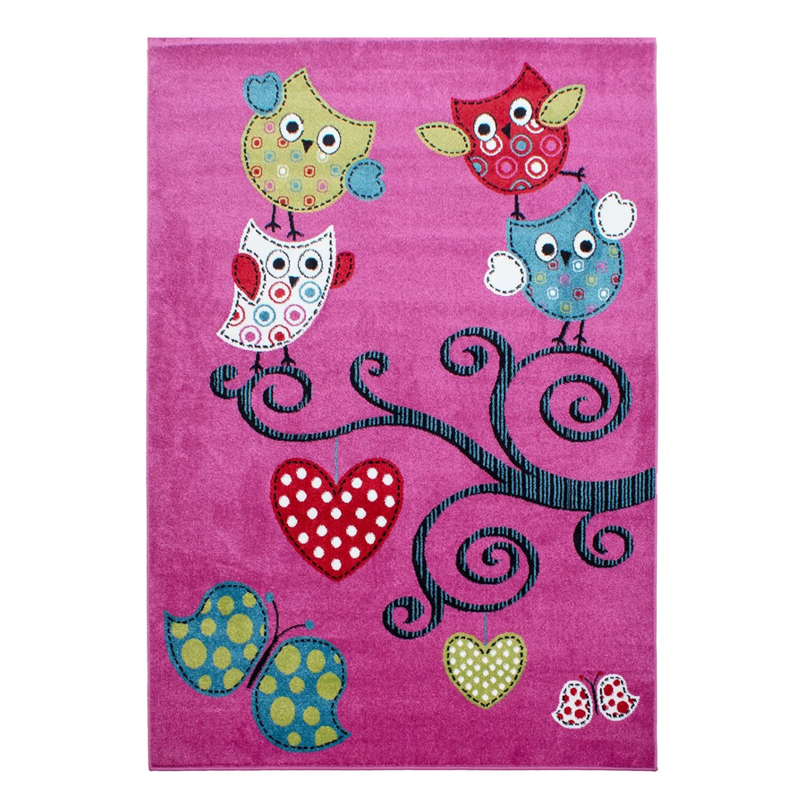 Ayyildiz Kinderteppich Kids mit Eulenmuster in Violett, B/T: 200 x 290 cm - Bild 2