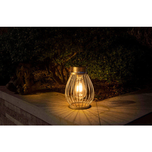 Näve LED-Solarleuchte IP44 in Silber, Höhe: 21,5 cm - Bild 3